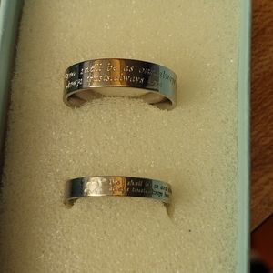 Wedding ring set size 7 and 9